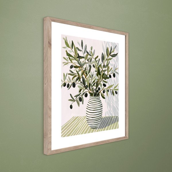 Dipinto stampato con cornice inclusa 40x50 cm Olive Bunch II – Styler-image-3