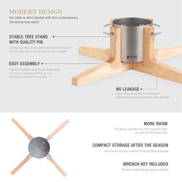 Supporto per albero di Natale Rustic - Tree Nest-image-3