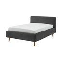 Letto singolo imbottito color antracite rete non inclusa 120x200 cm Mattis – Meise Möbel