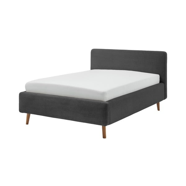 Letto singolo imbottito color antracite rete non inclusa 120x200 cm Mattis – Meise Möbel