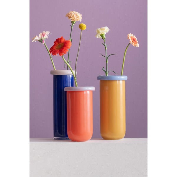 Vaso color senape in vetro (altezza totale 30,5 cm) Plegado  – PT LIVING-image-2