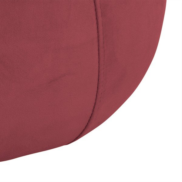 Pouf in velluto rosa corallo , ⌀ 60 cm Mie - Actona-image-3