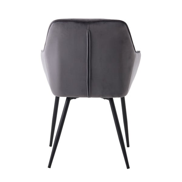 Set di sedie da pranzo grigia in imbottito con braccioli 2 pz Nolan Square – Unique Furniture-image-4