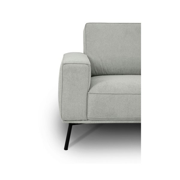 Divano angolare grigio chiaro (con penisola a destra/a L) con rivestimento in ciniglia Amsterdam – Scandic-image-4