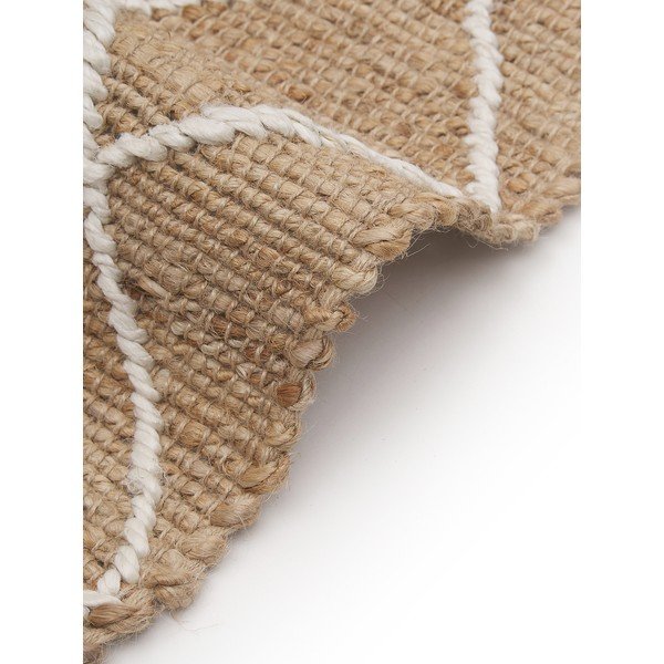 Tappeto di colore naturale in iuta tessuto a mano 80x150 cm Kunu – Westwing Collection-image-3