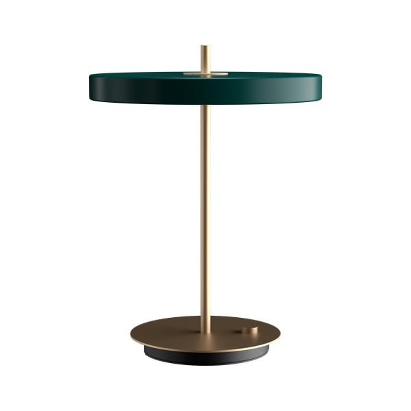 Lampada da tavolo dimmerabile a LED verde scuro con paralume in metallo (altezza 41,5 cm) Asteria Table - UMAGE