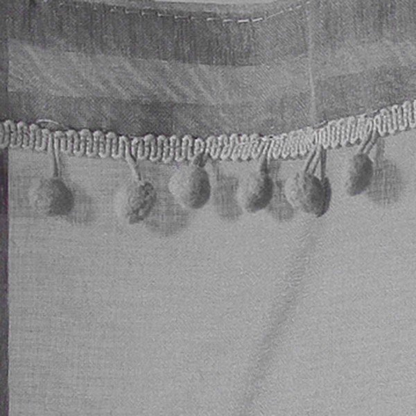 Set di 2 tende in voile grigio 60x120 cm Poupette - douceur d'intérieur-image-1