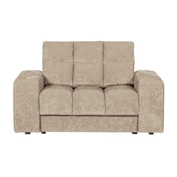Poltrona beige con rivestimento in ciniglia Second date – WOOOD-image-1