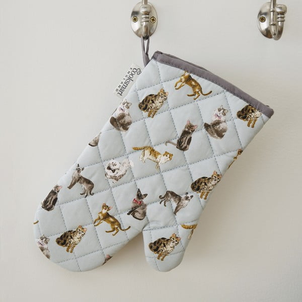 Set di strofinacci con grembiule e guanto da forno Curious Cats - Cooksmart ®-image-3