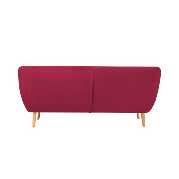 Divano in velluto rosa scuro Sardaigne, 188 cm - Mazzini Sofas-image-3