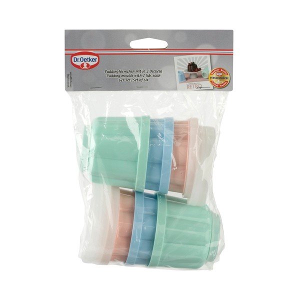 Set di 6 stampi per budino pastello, 150 ml - Dr. Oetker-image-2