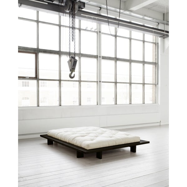 Letto matrimoniale nero con griglia 140x200 cm Japan - Karup Design-image-4