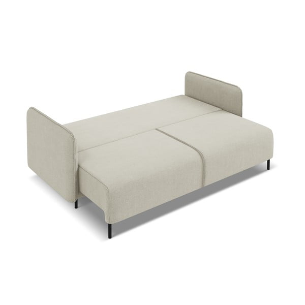 Divano beige allungabile/con contenitore 226 cm Luana – Makamii-image-4