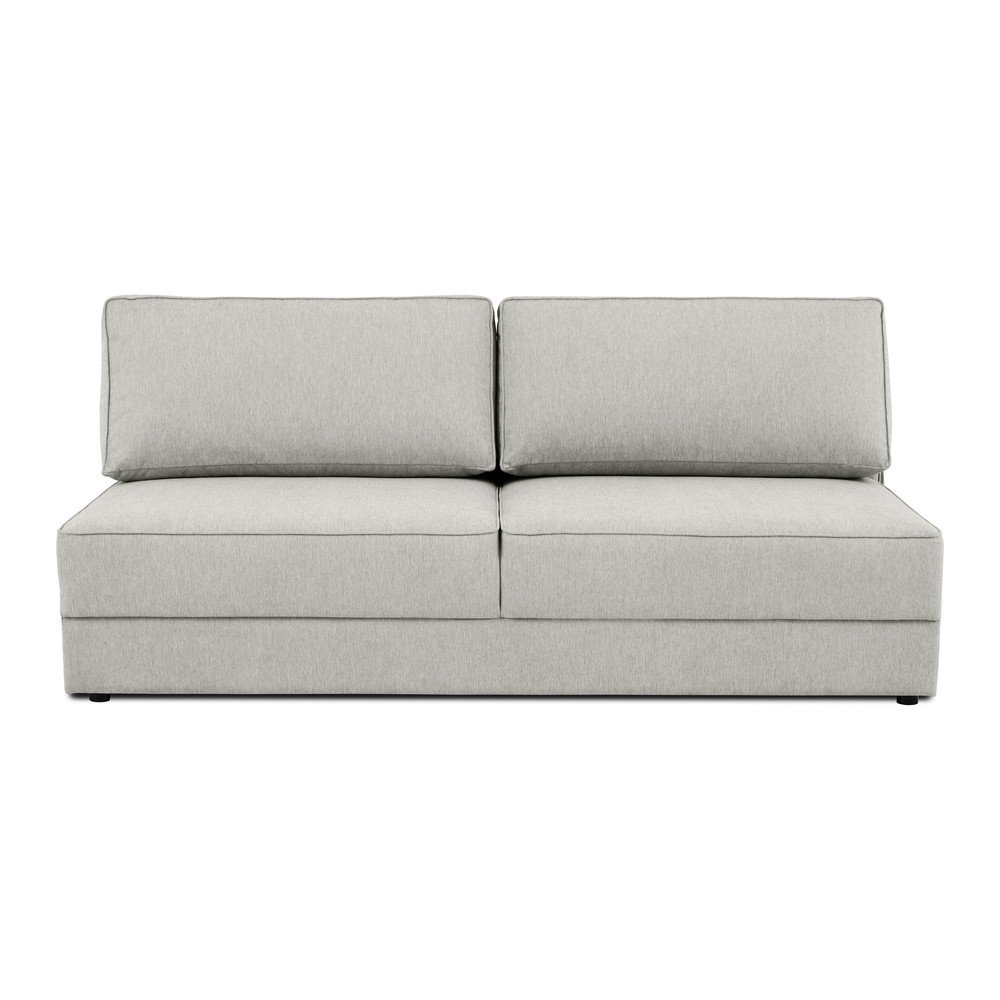 Divano grigio chiaro allungabile/con contenitore 202 cm Dora – Scandic | Divani