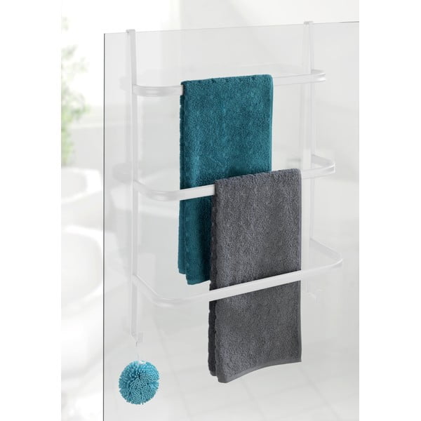 Portasciugamano da appendere bianco opaco in acciaio Irpinia – Wenko-image-2