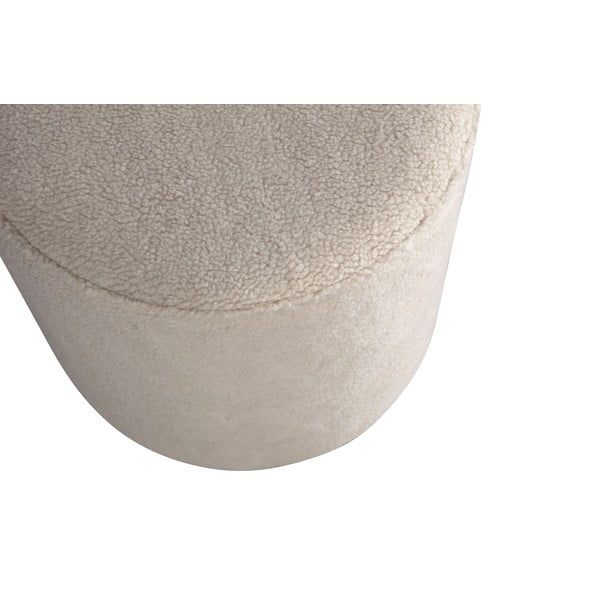 Pouf beige , ø 46 cm Sara - WOOOD-image-3