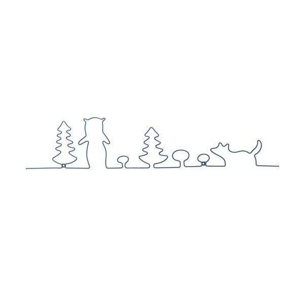Decorazione murale per bambini Forest - Bloomingville Mini