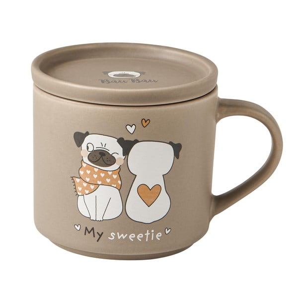 Tazze in porcellana beige-marrone chiaro in set da 2 pezzi 35 ml - Brandani-image-2