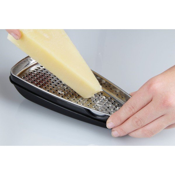 Grattugia in acciaio inox con coperchio per Parmigiano Reggiano Food & More - Fackelmann-image-1