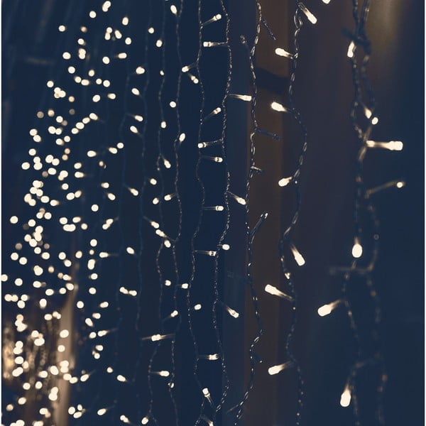 Catena luminosa a LED trasparente, 200 luci, lunghezza 15,93 m - DecoKing-image-2