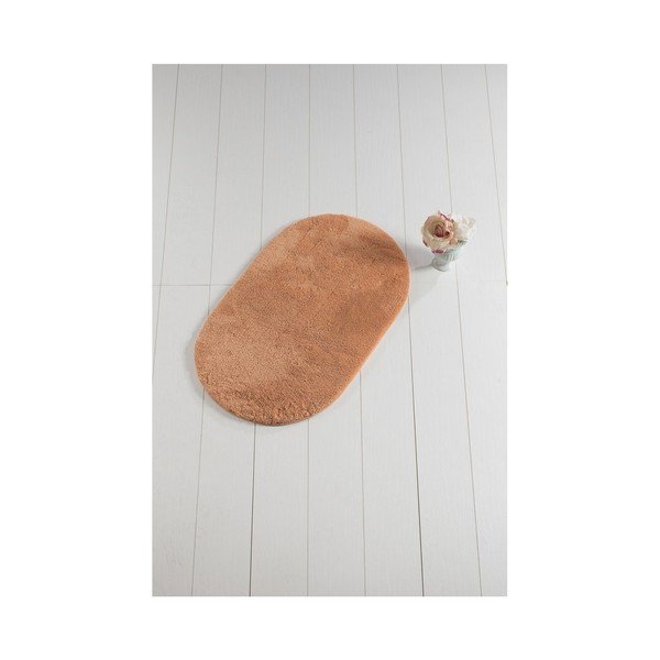 Tappeto da bagno salmone Minto Lento, 100 x 60 cm - Foutastic