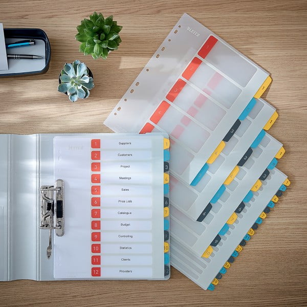 Set di 5 indici numerici con 20 etichette , A4 Cosy - Leitz-image-1