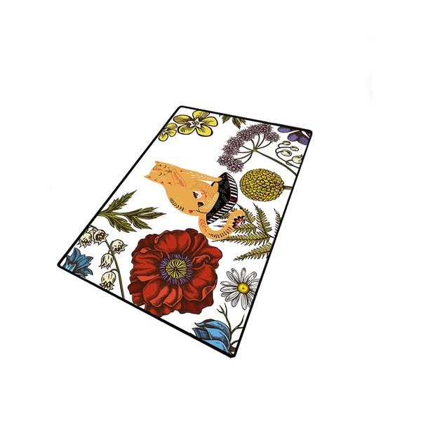 Tappetino da bagno 70x120 cm Hennaed Cat - Foutastic
