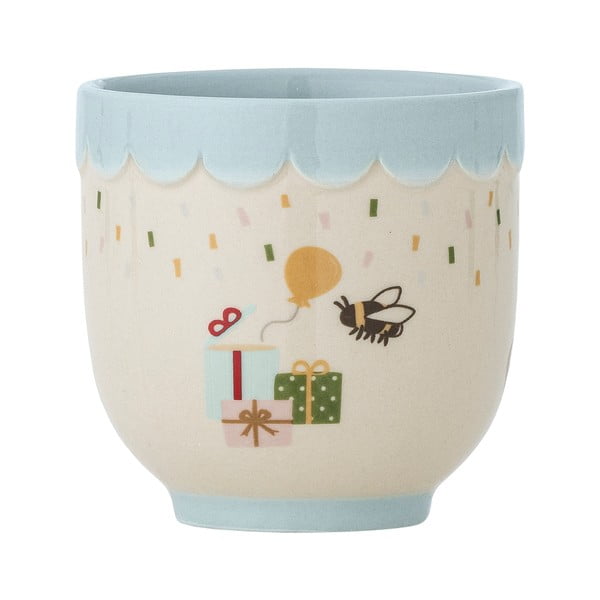 Tazza per bambini blu e color crema in gres 150 ml Celebrate – Bloomingville Mini-image-2