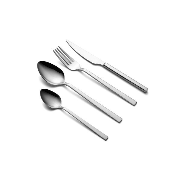 Posate argentate in acciaio inox 16 pz – Hermia