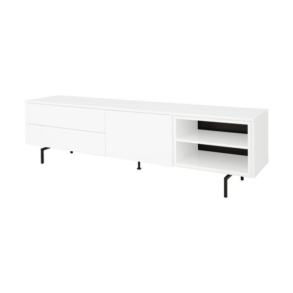 Cassettiera bassa bianca 210x57 cm Plain - Tenzo-image-2