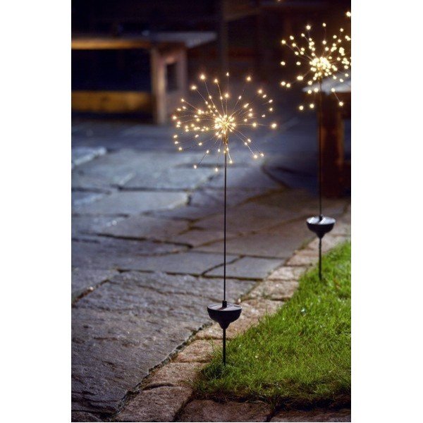 Apparecchio solare a LED per esterni con LED bianchi , altezza 100 cm Firework - Star Trading-image-2