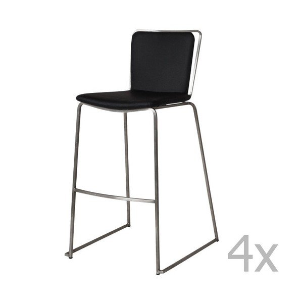 Sada 4 barových židlí Canett Alfa