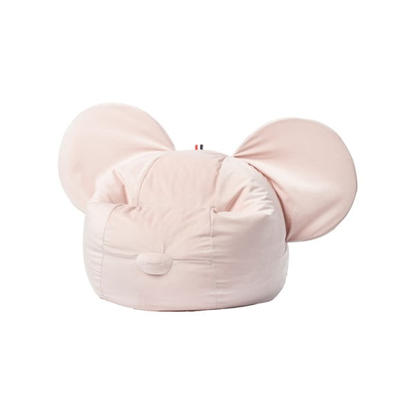 Pouf a sacco per bambini rosa chiaro Ears – The Brooklyn Kids