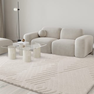Tappeto in lana crema 120x170 cm Hague - Asiatic Carpets