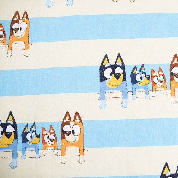 Set copripiumino e federa da bambini blu in cotone per culla 100x135 cm Bluey – Jerry Fabrics-image-4