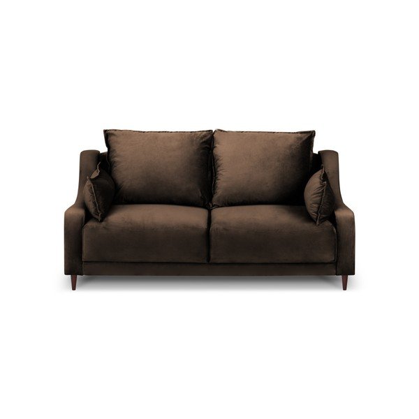 Divano in velluto marrone Freesia, 150 cm - Mazzini Sofas