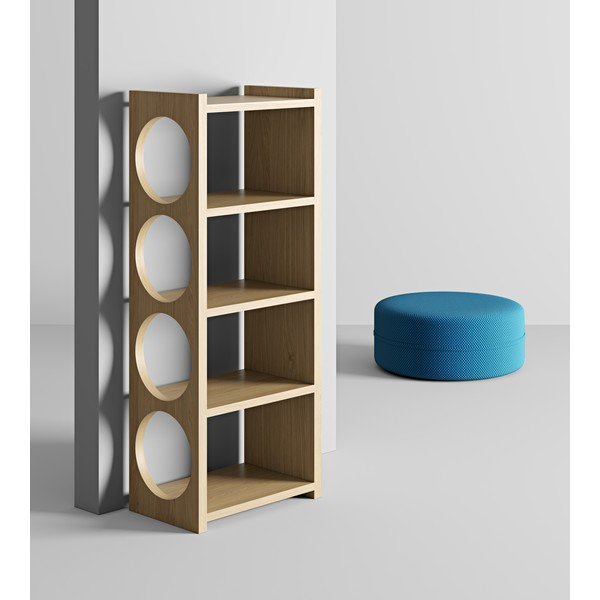 Libreria in rovere 70x160 cm Bau - Woodman-image-4