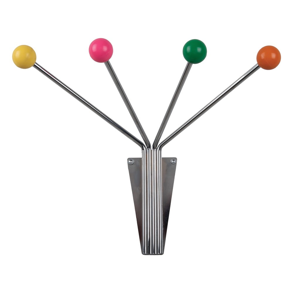 Appendiabiti da parete in metallo color argento Neptune - PT LIVING | Attaccapanni