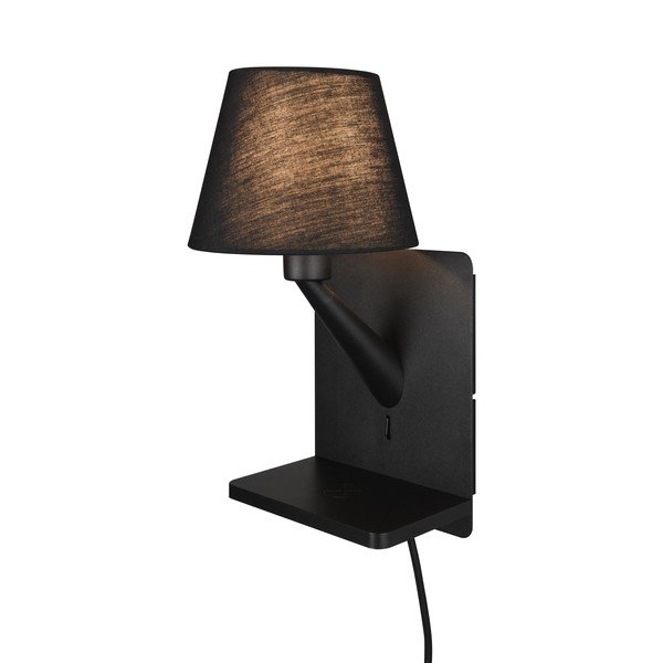 Lampada da parete nero opaco Comfort - Trio