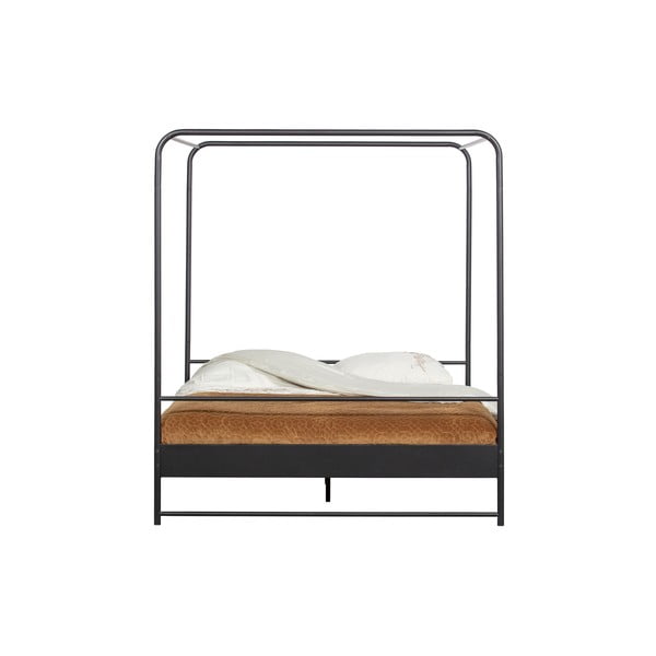 Letto matrimoniale in metallo nero, 160 x 200 cm Bunk - vtwonen-image-4
