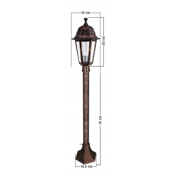 Apparecchio per esterni in bronzo Lampas, altezza 98 cm - Homemania Decor-image-1