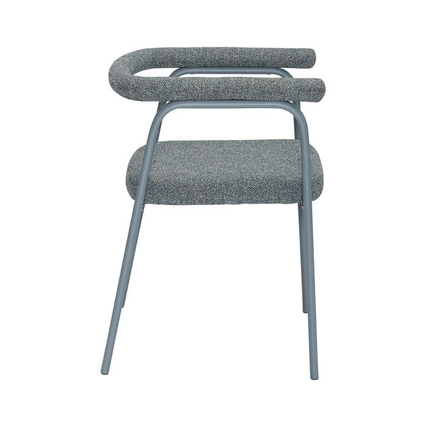 Set di sedie da pranzo grigia in imbottito con braccioli 2 pz Ecto – Hübsch-image-2