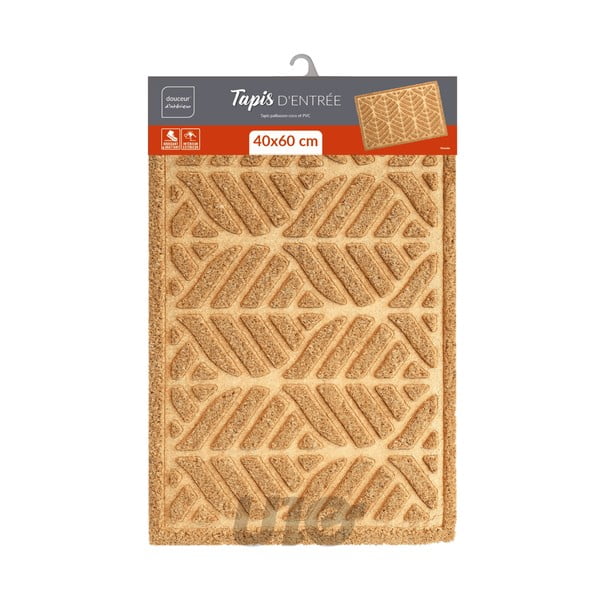 Stuoia di cocco 40x60 cm Palmette - douceur d'intérieur-image-1