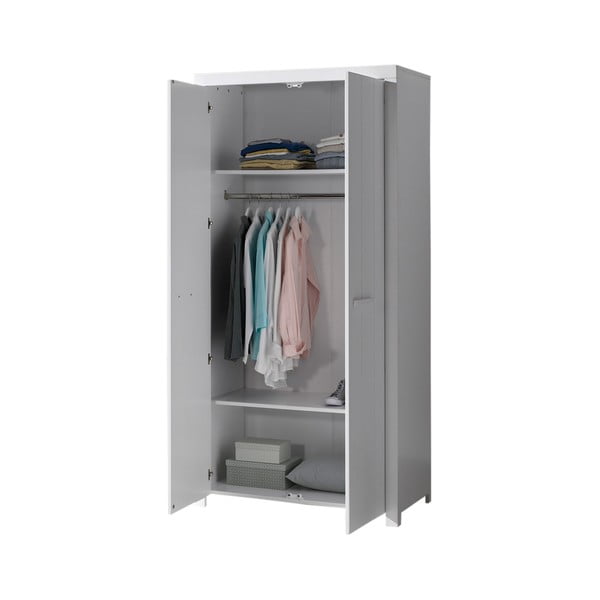 Armadio bianco, larghezza 99 cm Erik - Vipack-image-1