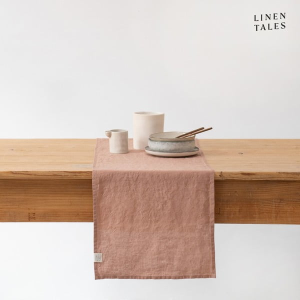 Runner da tavola in lino 40x150 cm Cafe Creme - Linen Tales