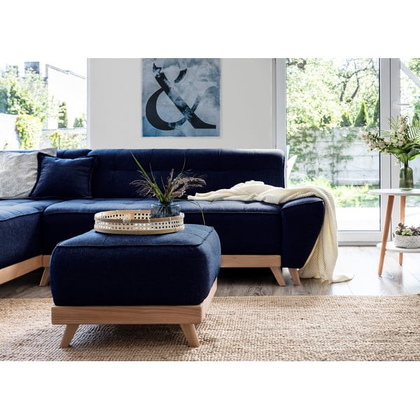 Pouf blu navy Dazzling Daisy - Miuform-image-4