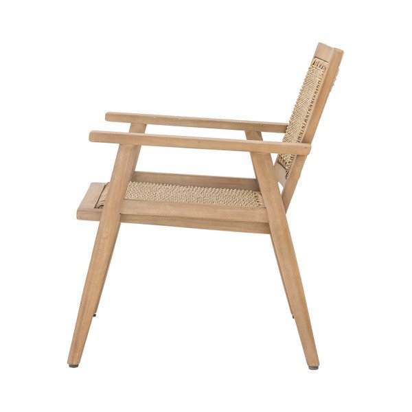 Poltrona da esterno di colore naturale in legno massiccio Sorrento – Bloomingville-image-3