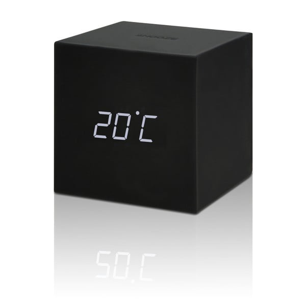 Sveglia a LED nera Cubo gravitazionale Gravity Cube Click - Gingko-image-2