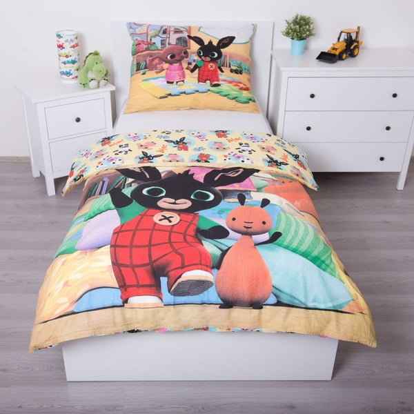 Completo lenzuola letto singolo per bambini in cotone 140x200 cm Bing - Jerry Fabrics-image-2