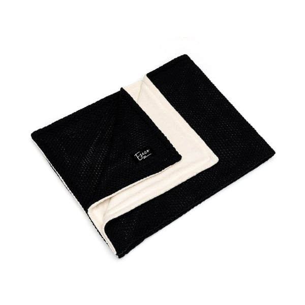 Coperta nera a maglia per neonati, 80 x 100 cm Winter - ESECO
